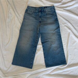 Adriano Goldschmied Wide Leg Blue Jeans Size 30 Medium Wash High Waist